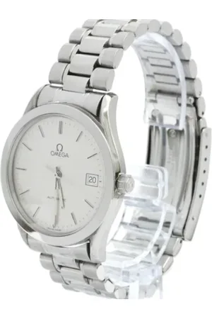 Omega Pre-owned, Herre, Grå, ONE SIZE, Pre-owned Rustfrit stal watches
