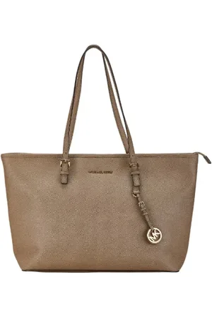 Michael Kors Pre-owned, Dame, Brun, ONE SIZE, Pre-owned canvas håndtasker