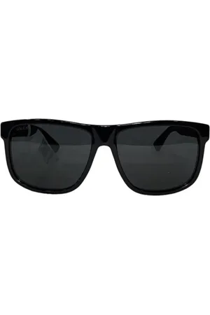 Gucci Pre-owned, Dame, Sort, ONE SIZE, Tyl, Pre-owned Plast solbriller