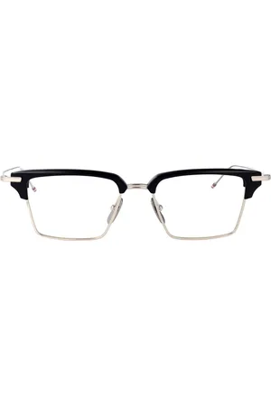 Thom Browne Tilbehør, unisex, Blå, 52 MM, Uld, Stilfulde Optiske Briller til Moderigtigt Look