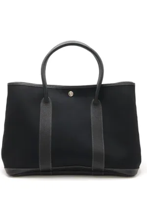 Hermès Pre-owned, Dame, Sort, ONE SIZE, Tyl, Pre-owned canvas håndtasker