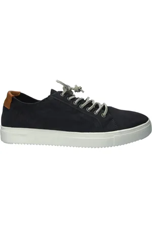 Blackstone Sko, Herre, Blå, 40 EU, Uld, Dark Slate Sneaker - Pm31 Canvas