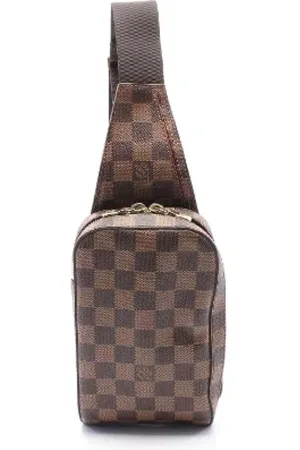 LOUIS VUITTON Pre-owned, Herre, Brun, ONE SIZE, Uld, Pre-owned canvas tasker