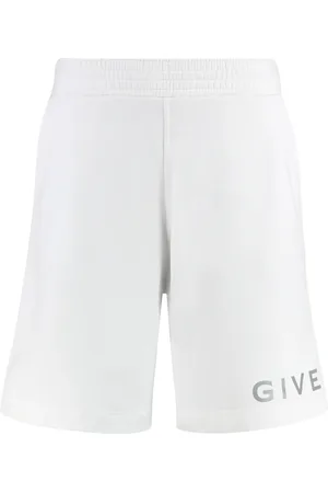 Givenchy Shorts, Herre, Hvid, M, Bomuld, Afslappede bomuldsshorts med lommer