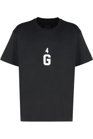Givenchy Top, Herre, Sort, 3XL, Bomuld, Paillet Crew-Neck Bomuld T-shirt