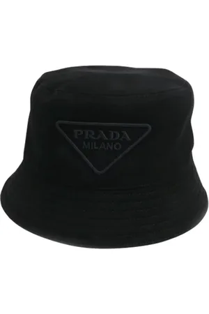Prada Pre-owned, unisex, Sort, ONE SIZE, Bomuld, Pre-owned Bomuld hatte
