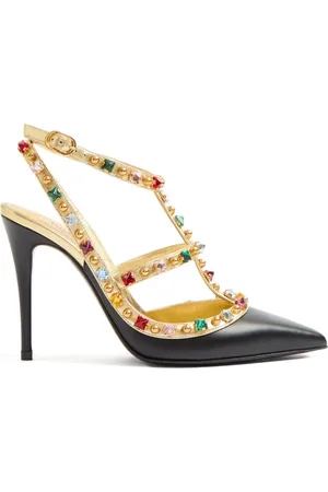VALENTINO GARAVANI Sko, Dame, Sort, 37 EU, Ankelrem Sandaler