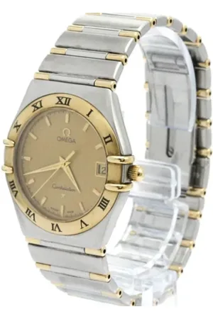 Omega Pre-owned, Herre, Gul, ONE SIZE, Uld, Pre-owned Rustfrit stal watches