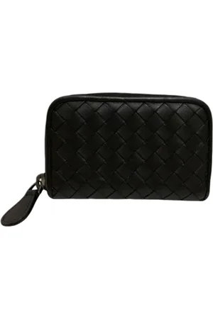 Bottega Veneta Pre-owned, unisex, Sort, ONE SIZE, Tyl, Pre-owned Laeder punge