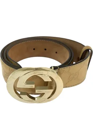 Gucci Pre-owned, Dame, Brun, ONE SIZE, Uld, Pre-owned Laeder baelter