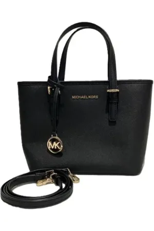Michael Kors Pre-owned, Dame, Sort, ONE SIZE, Uld, Pre-owned Laeder hndtasker