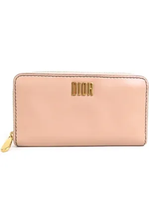 Dior Pre-owned, Dame, Lyserød, ONE SIZE, Tyl, Pre-owned Laeder punge
