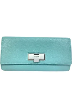 Bottega Veneta Pre-owned, Dame, Blå, ONE SIZE, Tyl, Pre-owned Laeder punge