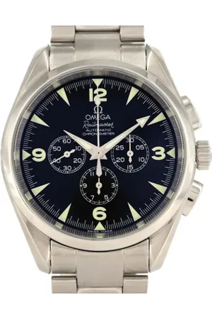 Omega Pre-owned, Herre, Sort, ONE SIZE, Pre-owned Rustfrit stal watches