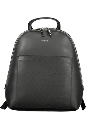 Calvin Klein Taske, Dame, Sort, ONE SIZE, Uld, Sort Kvinder Rygsæk med Kontrastdetaljer