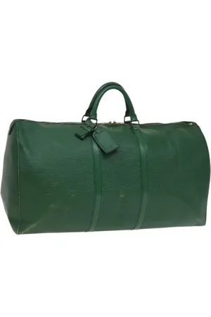 LOUIS VUITTON Pre-owned, Dame, Grøn, ONE SIZE, Tyl, Pre-owned Laeder louis-vuitton-tasker