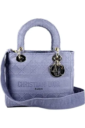 Dior Pre-owned, Dame, Lilla, ONE SIZE, Bomuld, Pre-owned Bomuld dior-tasker