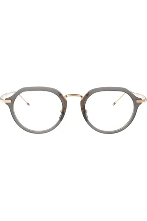 Thom Browne Tilbehør, unisex, Grå, 51 MM, Uld, Stilfulde Optiske Briller