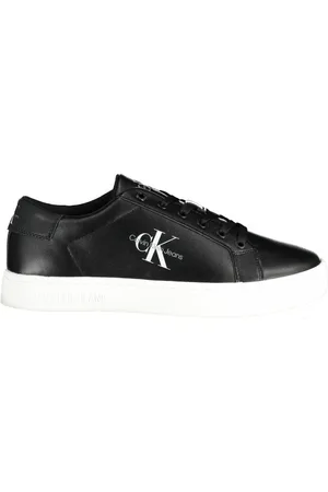 Calvin Klein Sko, Herre, Sort, 45 EU, Læder, Sort Læder Herre Sneaker
