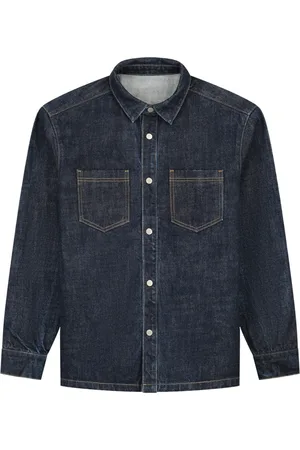 Arte Antwerp Skjorte, Herre, Blå, M, Denim, Denim Oversize Skjorter
