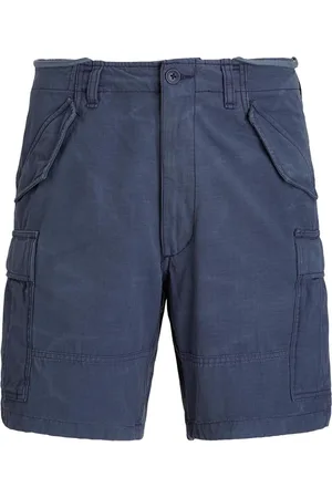 Ralph Lauren Shorts, Herre, Blå, W31, Bomuld, Blå Cargo Shorts Ss25