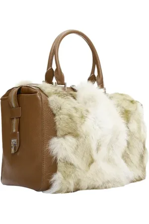 Michael Kors Pre-owned, Dame, Brun, ONE SIZE, Satin, Pre-owned Stof hndtasker