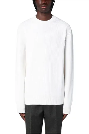 Ermenegildo Zegna Strik, Herre, , M, Uld, Rundhals T-shirt