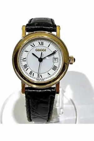 Gucci Pre-owned, Dame, Hvid, ONE SIZE, Tyl, Pre-owned Laeder watches