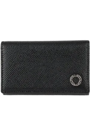 Bvlgari Pre-owned, unisex, Sort, ONE SIZE, Tyl, Pre-owned Laeder ngleholdere