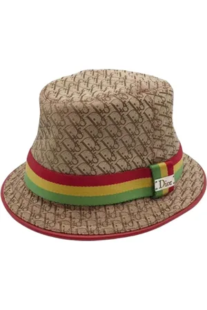 Dior Pre-owned, Dame, , ONE SIZE, Tyl, Pre-owned Canvas hatte