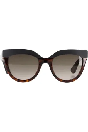 Dior Pre-owned, Dame, Brun, ONE SIZE, Uld, Pre-owned Plast solbriller