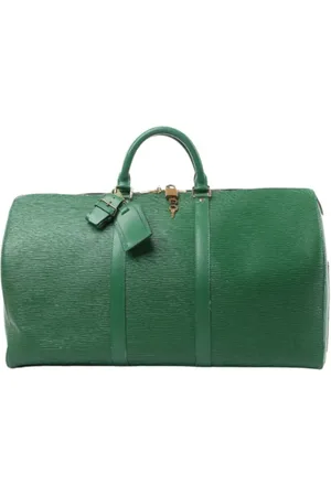 LOUIS VUITTON Pre-owned, Dame, Grøn, ONE SIZE, Uld, Pre-owned Laeder louis-vuitton-tasker