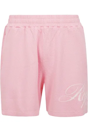 Represent Shorts, Herre, Lyserød, S, Bomuld, Mesh Bomuld Shorts med Logo Print