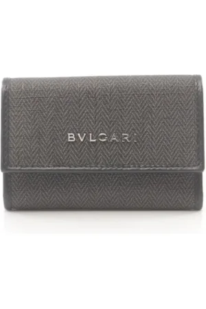 Bvlgari Pre-owned, Herre, Sort, ONE SIZE, Pre-owned Canvas ngleholdere