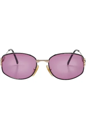 Gucci Pre-owned, Dame, Lilla, ONE SIZE, Uld, Pre-owned Plast solbriller