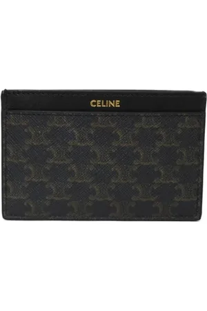 Céline Pre-owned, Dame, Sort, ONE SIZE, Tyl, Pre-owned Laeder punge