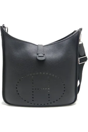 Hermès Pre-owned, Dame, Sort, ONE SIZE, Uld, Pre-owned Laeder skuldertasker