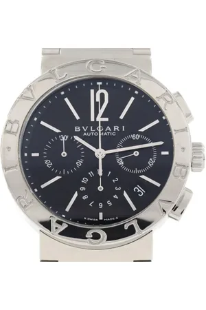 Bvlgari Pre-owned, Herre, Sort, ONE SIZE, Pre-owned Rustfrit stal watches