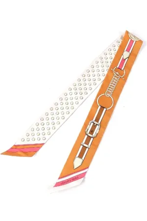 Hermès Pre-owned, Dame, Flerfarvet, ONE SIZE, Tyl, Pre-owned Silke trklaeder