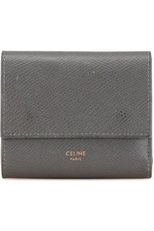 Céline Pre-owned, Dame, Grå, ONE SIZE, Tyl, Pre-owned Laeder punge