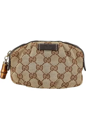 Gucci Pre-owned, Dame, , ONE SIZE, Tyl, Pre-owned canvas håndtasker