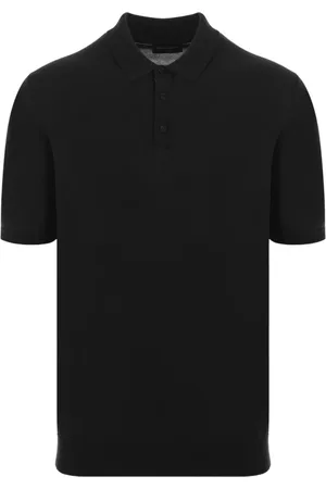 Roberto Collina Top, Herre, Sort, XL, Bomuld, Sort Bomuldspolo