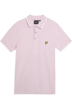Lyle & Scott Top, Herre, Lilla, XL, SS Polo Bluser Tipped Polo Shirt