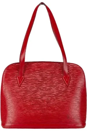 LOUIS VUITTON Pre-owned, Dame, Rød, ONE SIZE, Tyl, Pre-owned Laeder totes