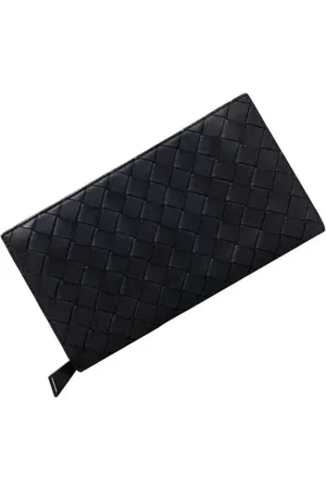 Bottega Veneta Pre-owned, Herre, Sort, ONE SIZE, Læder, Pre-owned Laeder punge