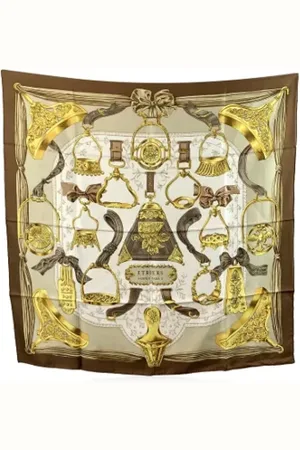 Hermès Pre-owned, Dame, Flerfarvet, ONE SIZE, Tyl, Pre-owned Silke trklaeder