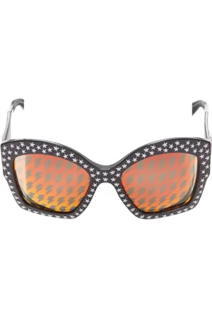 Gucci Pre-owned, Dame, Flerfarvet, ONE SIZE, Uld, Pre-owned Acetat solbriller