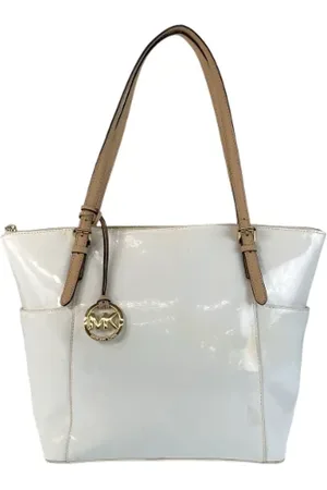 Michael Kors Pre-owned, Dame, Hvid, ONE SIZE, Uld, Pre-owned Plast skuldertasker