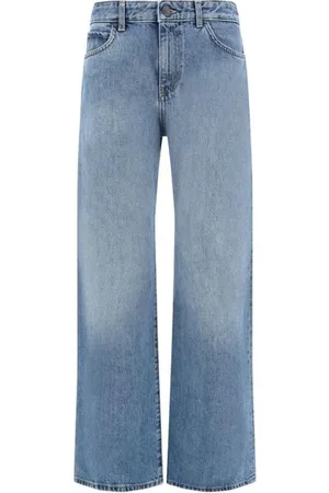 The Row Jeans, Dame, Blå, W27, Bomuld, Elegant Wide Leg Jeans