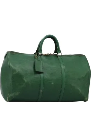 LOUIS VUITTON Pre-owned, Dame, Grøn, ONE SIZE, Tyl, Pre-owned Laeder louis-vuitton-tasker